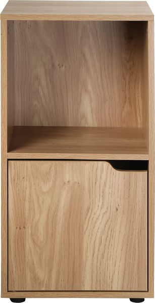 Casâme Nachttisch mit 2 Fächern im Holzdekor mit 1 Tür - Holz