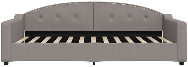 vidaXL Tagesbett mit Matratze Taupe 100x200 cm Stoff 3197520 Bild 4
