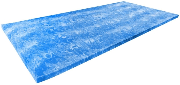 AM Qualitätsmatratzen, Topper Gelschaum weich, Basic Geltopper ohne Bezug, RG50, Made in Germany, H2, 4 cm hoch, 80x200 cm