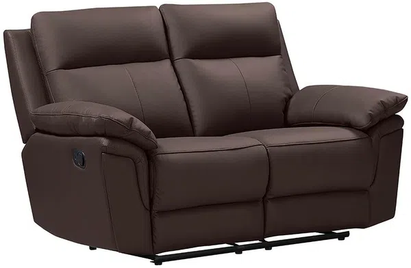 Vente-unique - Relaxsofa 2-Sitzer - Büffelleder - Braun - PAKITA Bild 4