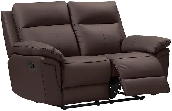 Vente-unique - Relaxsofa 2-Sitzer - Büffelleder - Braun - PAKITA Bild 5