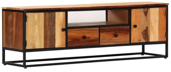 vidaXL TV-Schrank 120x30x40 cm Massives Altholz und Stahl 282726