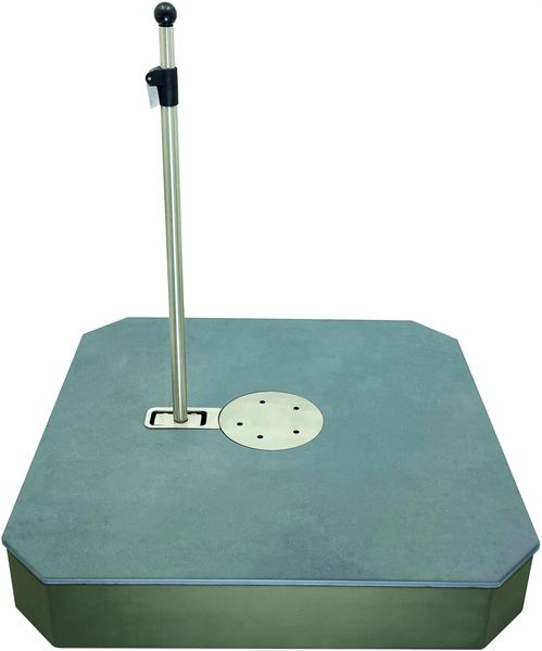 Liro Schirmständer Maxi Plus 120 Keramik 81 x 81 cm steingrau KP120-SG