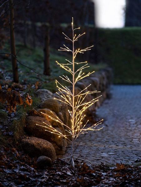 Sirius Home A/S LED Baum Isaac Tree LED warmweiß Kunststoff außen, LED fest integriert, warmweiß