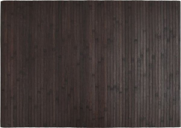 vidaXL Teppich Rechteckig Dunkelbraun 70x100 cm Bambus 376743 Bild 2