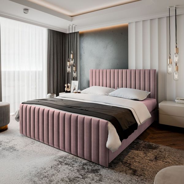 Masseno Boxbett ARION 160x200 cm mit Bonell Matratze und Topper
