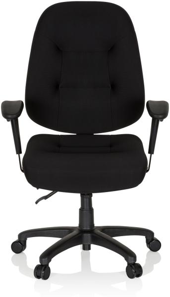 hjh OFFICE Profi Bürostuhl ZENIT XXL Stoff Schwarz