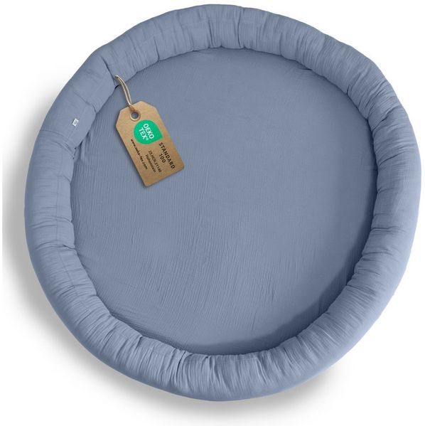 lilimaus Bodenkissen Sitzkissen handgenäht aus Musselin-Baumwolle - Spielmatte, Bodenkissen Kinder aus Musselin Baumwolle, weich & waschbar