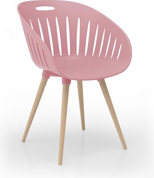 Topstar T2023 OUTDOOR (2er-Set) Buche - Eiche gebeizt / Schale rose
