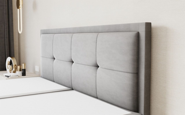 Boxspringbett Schlafzimmerbett DEGNA 180x200cm Stoff Gerra Bordeauxrot Bild 4