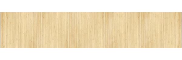 vidaXL Teppich Rechteckig Hell Natur 100x500 cm Bambus 376825 Bild 2