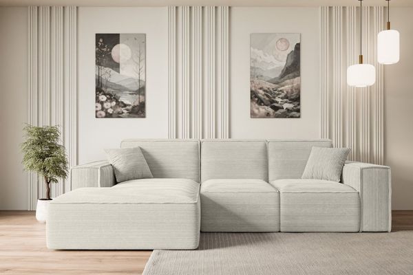 ALTDECOR Ecksofa SERRA-L, Sofa Praktische Bequeme Funktionsecke Couch L-Form Eckcouch, Corner Sofa U-Form Vielseitige Sofa Wohnlandschaft Wohnzimmer