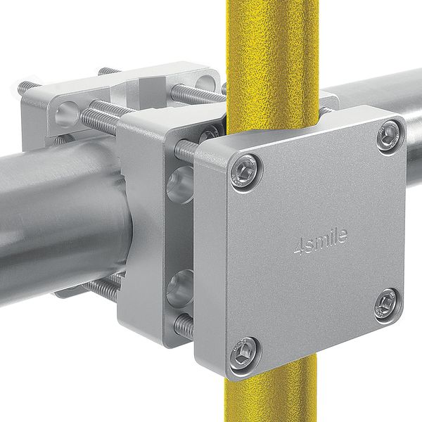 4smile Sonnenschirmhalter Balkongeländer – Aluminium Sonnenschirm Balkon Halterung - Schirmhalterung SunnySquare, stabiles Universaltalent, hält jeden Balkonschirm