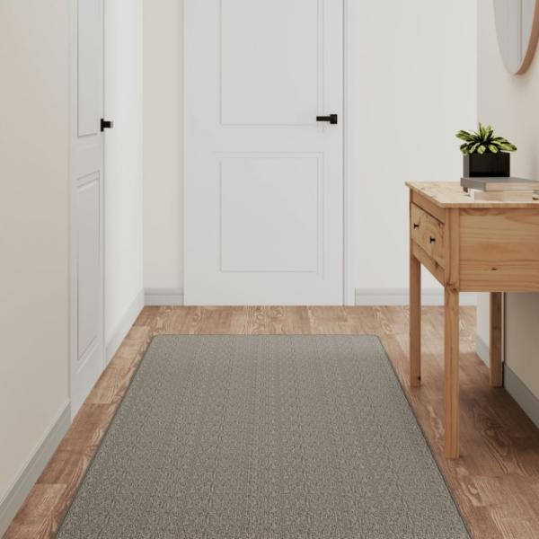 vidaXL Teppichläufer Sisal-Optik Silbern 80x150 cm 355799