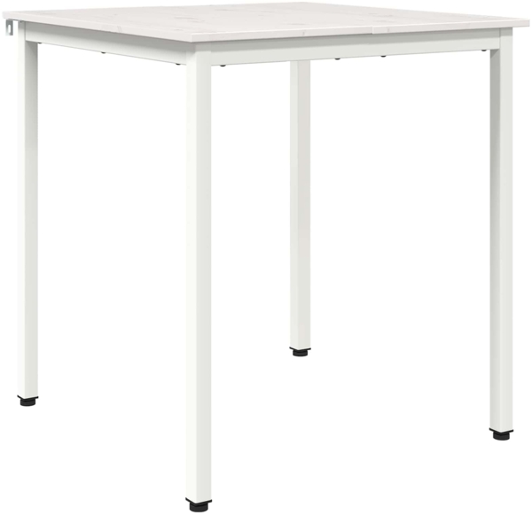 vidaXL Esstisch Weiß 60 x 60 x 75 cm Massives Kiefernholz 892780
