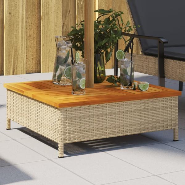 vidaXL Verkleidung für Sonnenschirmständer Beige 70x70x25 cm Akazie 365954