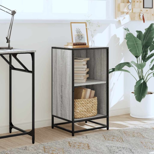 vidaXL Bücherregal Grau Sonoma 40x35x76 cm Holzwerkstoff 849097 Bild 2