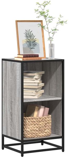 vidaXL Bücherregal Grau Sonoma 40x35x76 cm Holzwerkstoff 849097