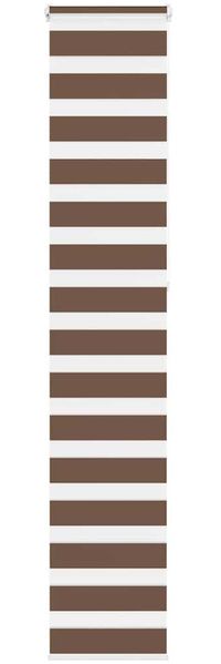 vidaXL Doppelrollo Braun 50x230 cm Stoffbreite 45,9 cm Polyester 4014381