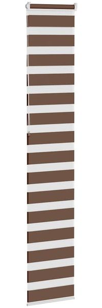 vidaXL Doppelrollo Braun 50x230 cm Stoffbreite 45,9 cm Polyester 4014381 Bild 4