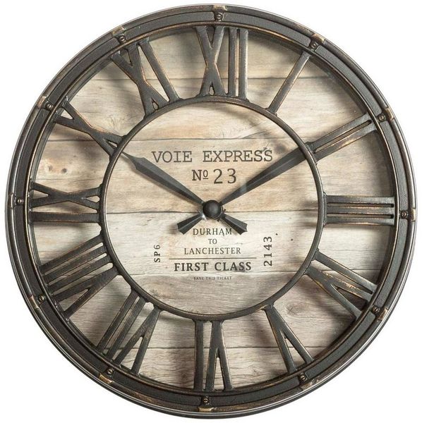Atmosphera Créateur d'intérieur Wanduhr Wanduhr VOIE EXPRESS, Ø 21 cm