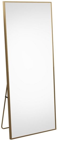 Furnishings Home Ganzkörperspiegel Spiegel groß rechteckiger Wandspiegel mit Metall Alu Rahmen (Set, 1-St, Dekorativer Rechteck Wandspiegel), für Schlafzimmer Garderobe Wohnzimmer Hotel Friseurladen