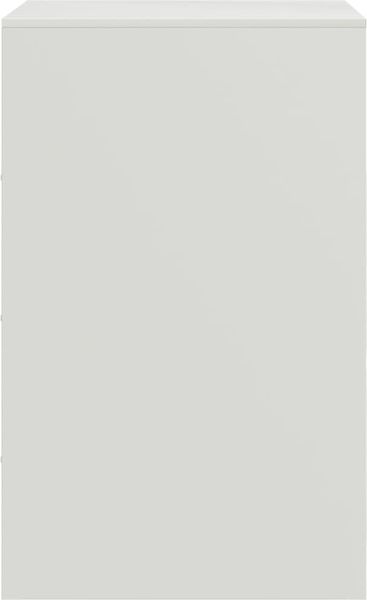 vidaXL Nachttisch Weiß 34,5x39x62 cm Stahl 841773 Bild 8