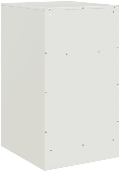 vidaXL Nachttisch Weiß 34,5x39x62 cm Stahl 841773 Bild 9