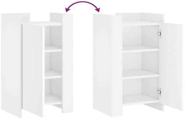 vidaXL Sideboard Weiß 45x35x75 cm Holzwerkstoff 848395 Bild 8