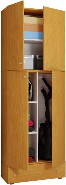 VCM Mehrzweckschränke Lona 917818 Buche H. 200 x B. 70 x T. 39 cm