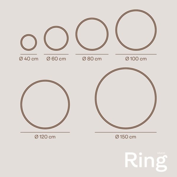 s.luce LED Ring Pendelleuchte rund Direkt oder Indirekt Aluminium Ø 80cm Bild 6