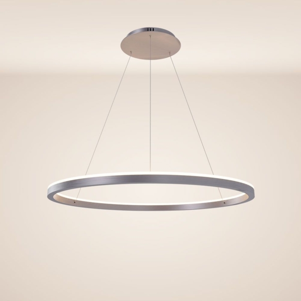 s.luce LED Ring Pendelleuchte rund Direkt oder Indirekt Aluminium Ø 80cm Bild 1