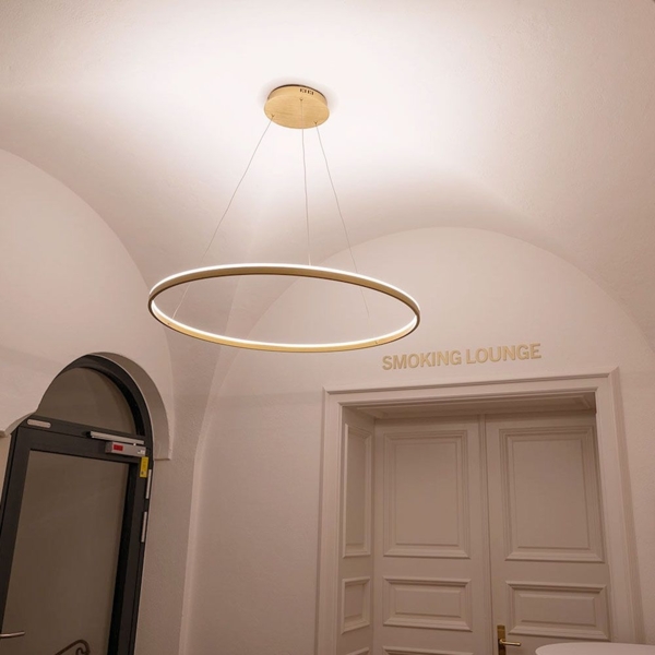 s.luce LED Ring Pendelleuchte rund Direkt oder Indirekt Aluminium Ø 80cm Bild 14