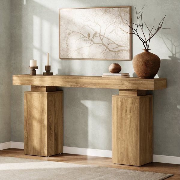 Tribesigns Konsolentisch 160cm Langer Holz Foyertisch, Flurtisch Eingangstisch hinter der Couch