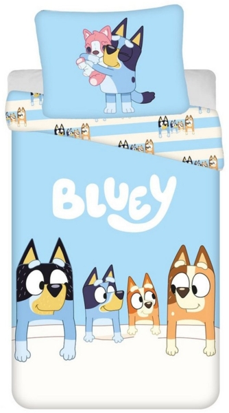 Bluey Bettwäsche-Set aus Baumwolle - 140 x 200 cm + 70 x 90 cm