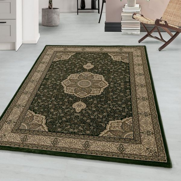 Teppium Teppich Orientalisch Design, Rechteckig, Höhe: 9 mm, Orient Teppich Wohnzimmer Orientalisch Design Kurzflor Pflegeleicht