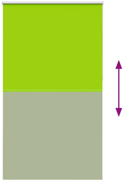 vidaXL Verdunkelungsrollo Grün 140x210cm Stoffbreite 136,6cm Polyester 4011318 Bild 8