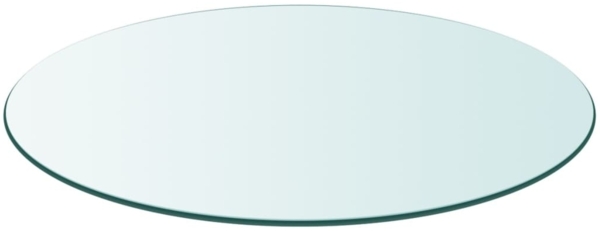 vidaXL Tischplatte aus gehärtetem Glas rund 900 mm 243630