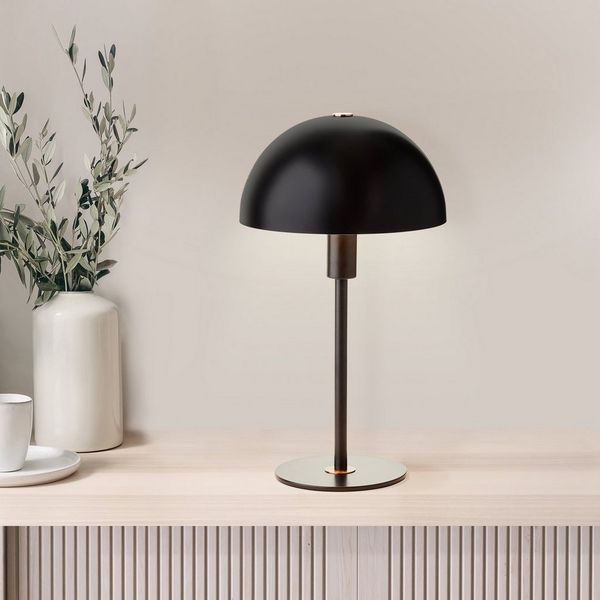LeGer Home by Lena Gercke Tischleuchte Linnea Pilz Lampe, ohne Leuchtmittel, Pilzleuchte, Tischlampe, Metallsockel, Höhe 35,5 cm