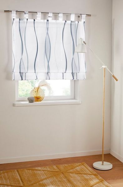OTTO home Raffrollo Dimona, mit Schlaufen, Transparent, Voile, Polyester