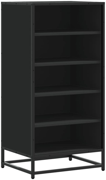 vidaXL Schuhregal Schwarz 48x38x97,5 cm Holzwerkstoff 849204