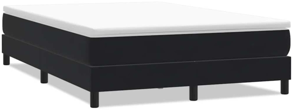 vidaXL Boxspringbett ohne Matratze Schwarz 140x210 cm Samt 3315827