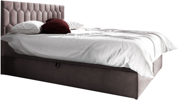 Boxspringbett 'Paremo M24', rosa, 160 x 200 cm