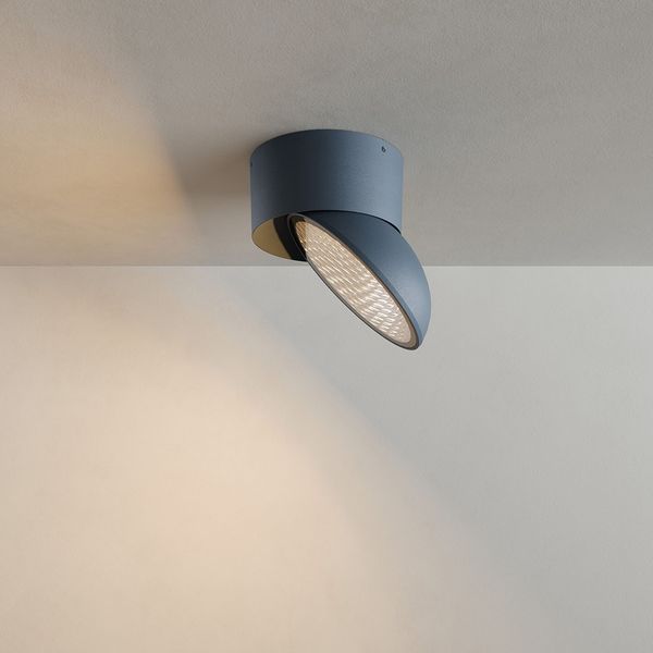 s.luce Santa Out LED Außen-Deckenleuchte IP65 drehbar Anthrazit