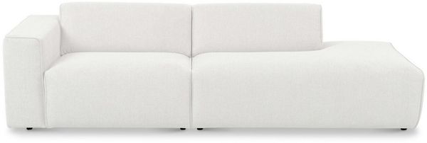 Home affaire 2-Sitzer Noord mit Kedernaht, Breite 227 cm, Cord, Struktur, Webstoff, mit Wellenunterfederung, Massivholzrahmen