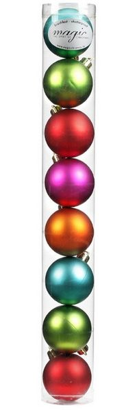 INGE-GLAS® Weihnachtsbaumkugel Weihnachtskugeln MilleFiori, Ø 6 cm, 8 Stück, K