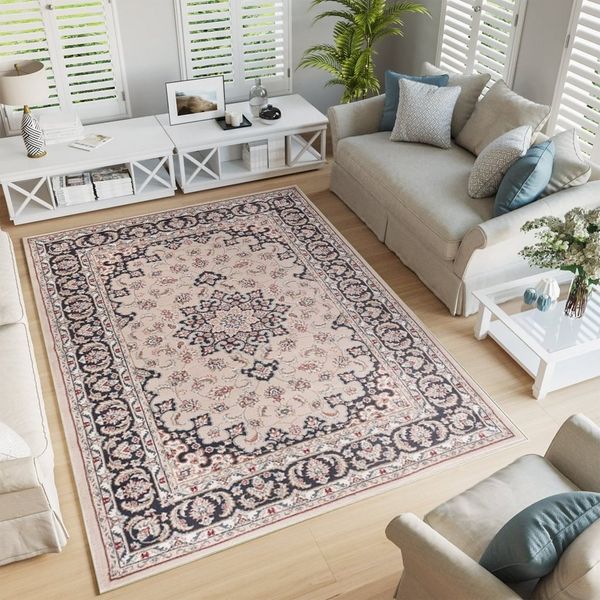 Tapiso Teppich COLORADO, rechteckig, Höhe: 10 mm, Wohnzimmer, Schlafzimmer, Kurzflor, klassisch Design