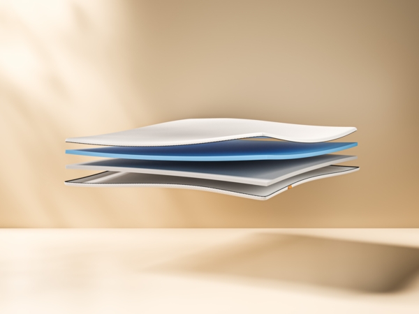 Emma Topper, 85 % Polyester / 15 % Polypropylen weiß, 140x200 cm Bild 2