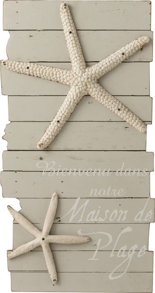 Rahmen Maison De Plage Holz Hell Grau / Weiß Small
