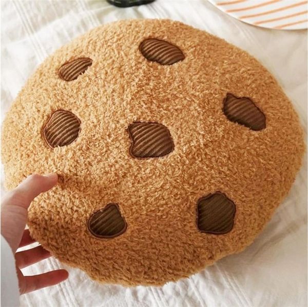 FOUORTUNATE-BEE Dekokissen Keks Kissen rund Dekokissen Sofa Sitzkissen Plüsch Kissen, Für Wohnzimmer Schlafzimmer Büro Geschenk Sitzkissen weich Deko